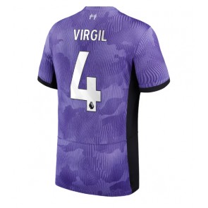 Liverpool Virgil van Dijk #4 Alternativní Dres 2023-24 Krátký Rukáv